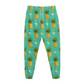 Geometric Pineapple Pattern Print Jogger Pants