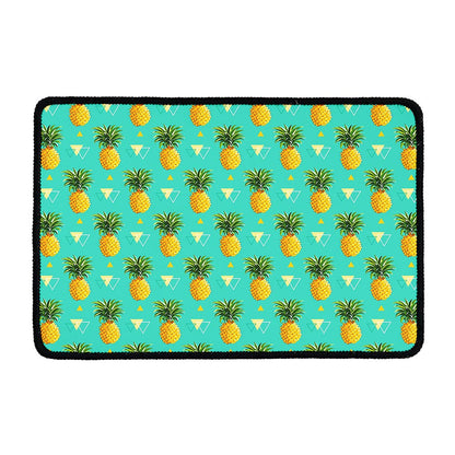 Geometric Pineapple Pattern Print Kitchen Mat