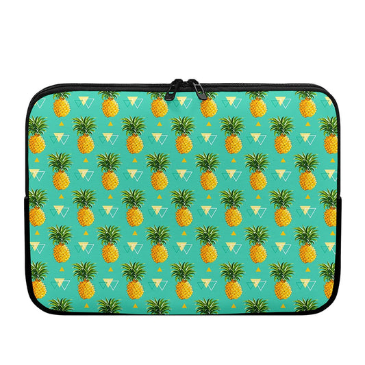Geometric Pineapple Pattern Print Laptop Sleeve