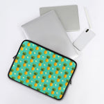 Geometric Pineapple Pattern Print Laptop Sleeve