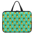 Geometric Pineapple Pattern Print Laptop Sleeve With Handle