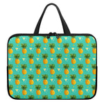 Geometric Pineapple Pattern Print Laptop Sleeve With Handle