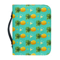 Geometric Pineapple Pattern Print Leather Bible Cover