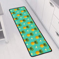 Geometric Pineapple Pattern Print Long Kitchen Mat