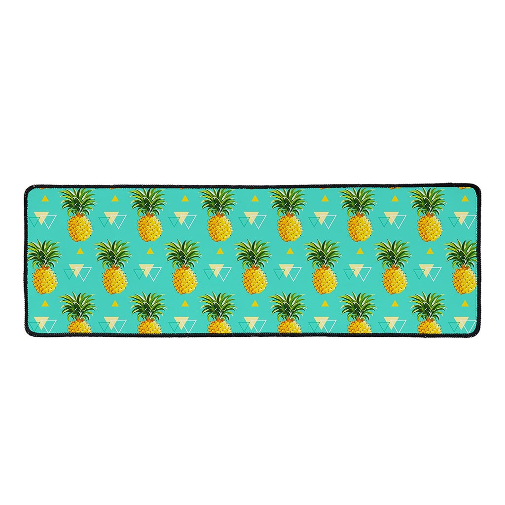 Geometric Pineapple Pattern Print Long Kitchen Mat