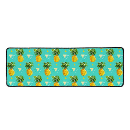 Geometric Pineapple Pattern Print Long Kitchen Mat