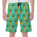 Geometric Pineapple Pattern Print Men's Beach Shorts