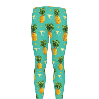 Geometric Pineapple Pattern Print Men's leggings