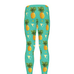 Geometric Pineapple Pattern Print Men's leggings
