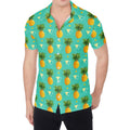 Geometric Pineapple Pattern Print Men's Shirt