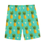 Geometric Pineapple Pattern Print Men's Sports Shorts
