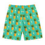 Geometric Pineapple Pattern Print Men's Swim Trunks