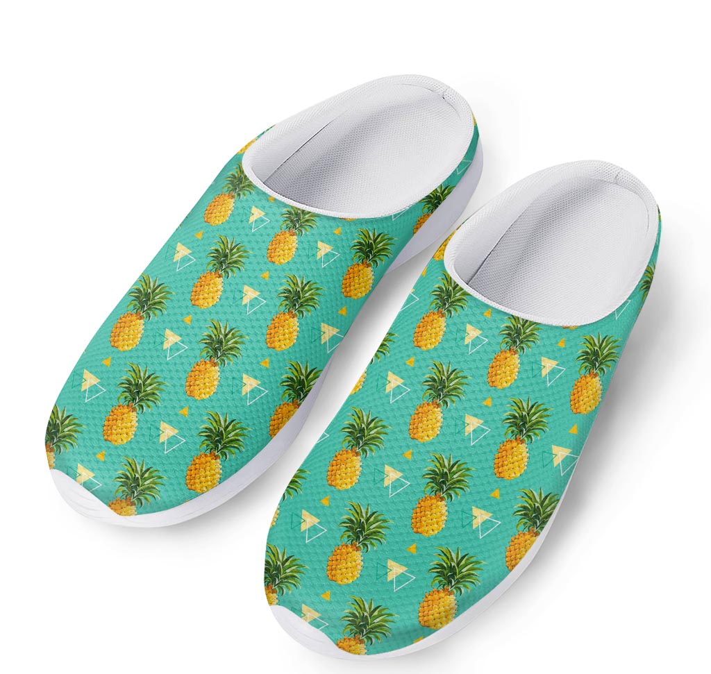Geometric Pineapple Pattern Print Mesh Casual Shoes