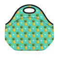 Geometric Pineapple Pattern Print Neoprene Lunch Bag