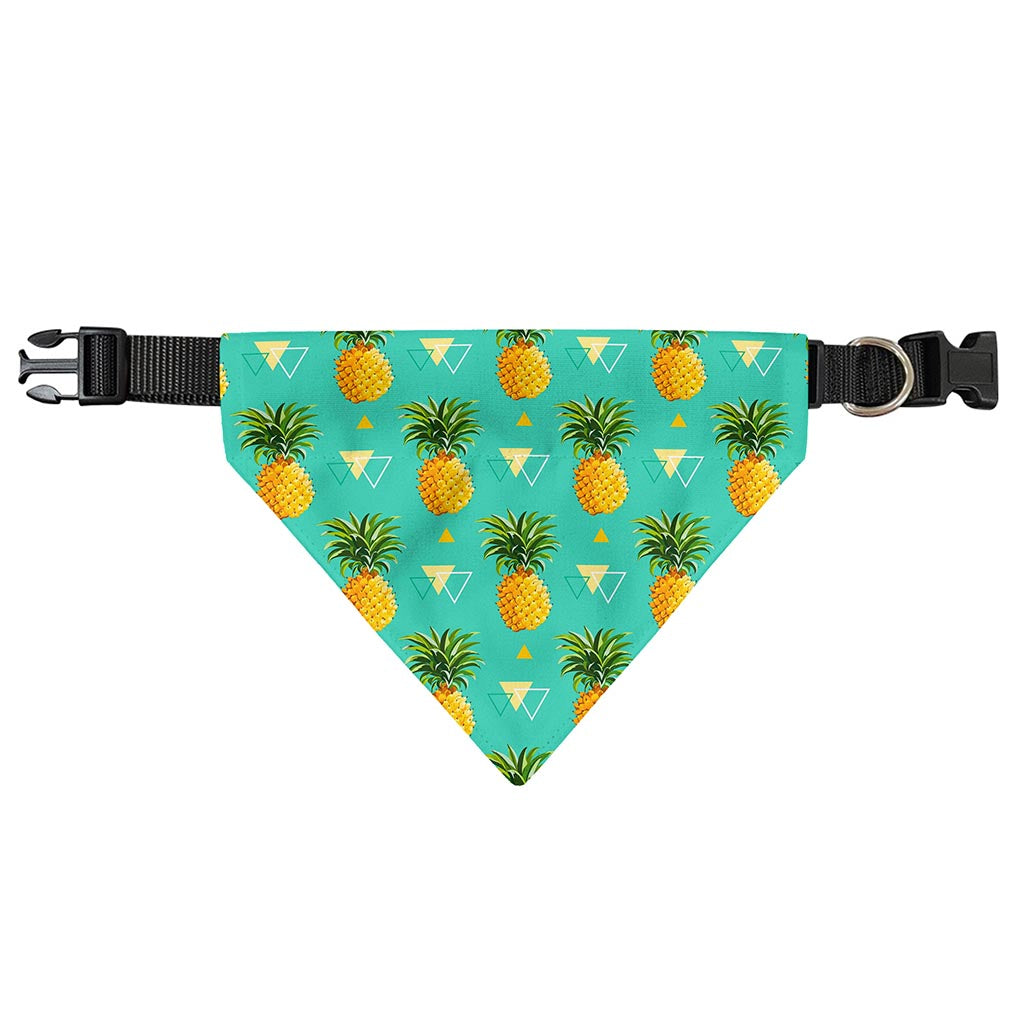 Geometric Pineapple Pattern Print Over The Collar Dog Bandana