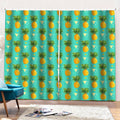 Geometric Pineapple Pattern Print Pencil Pleat Curtains