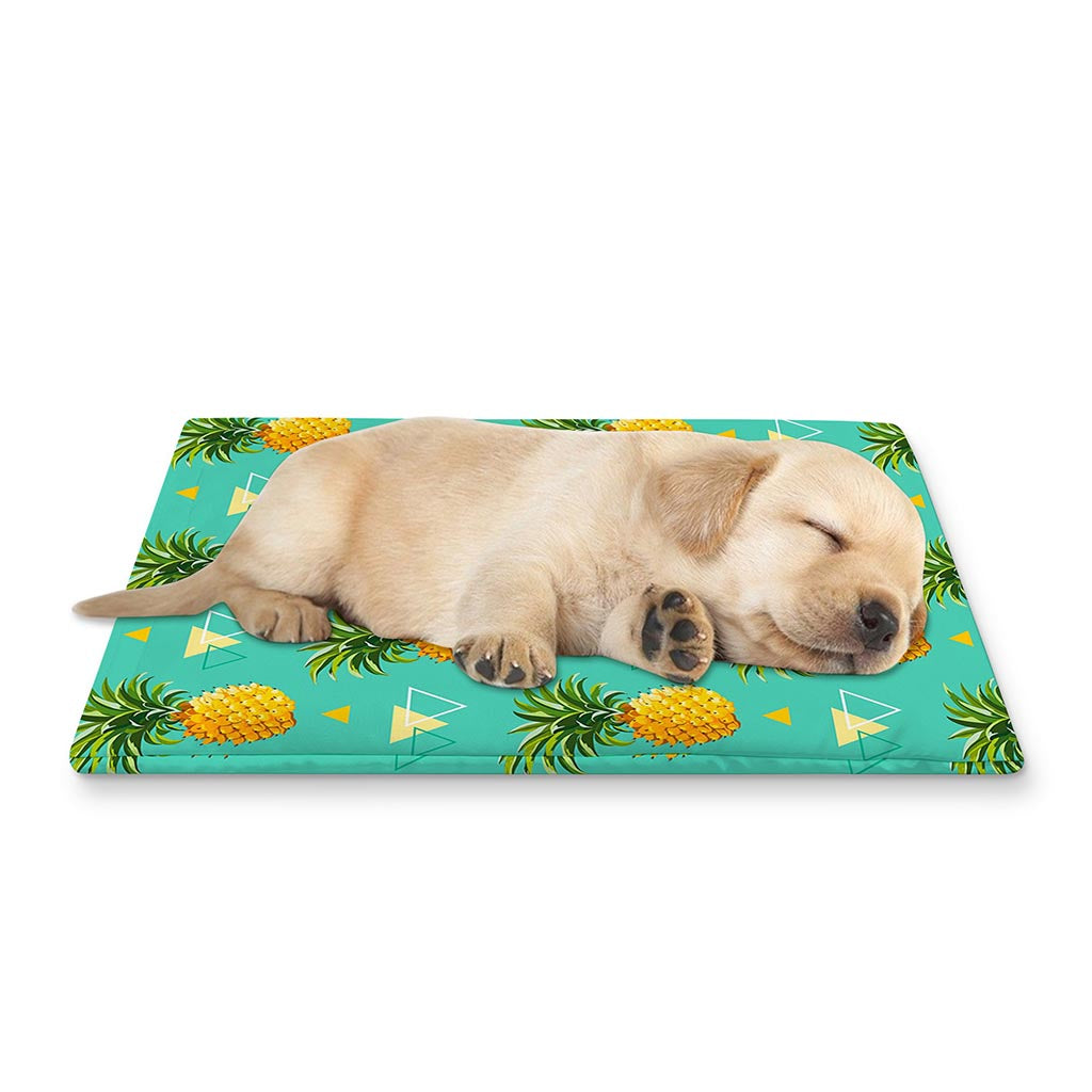 Geometric Pineapple Pattern Print Pet Cooling Mat Cover