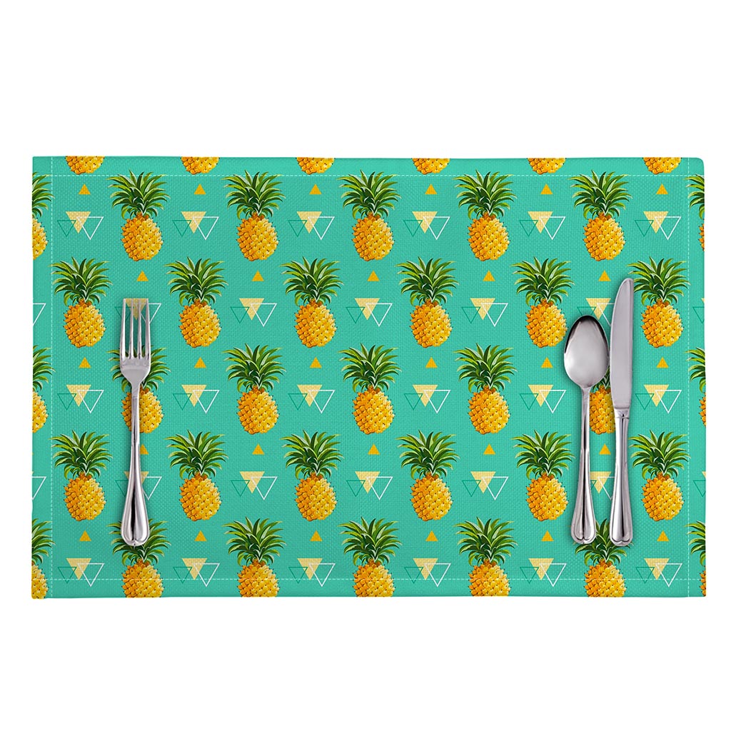 Geometric Pineapple Pattern Print Placemat