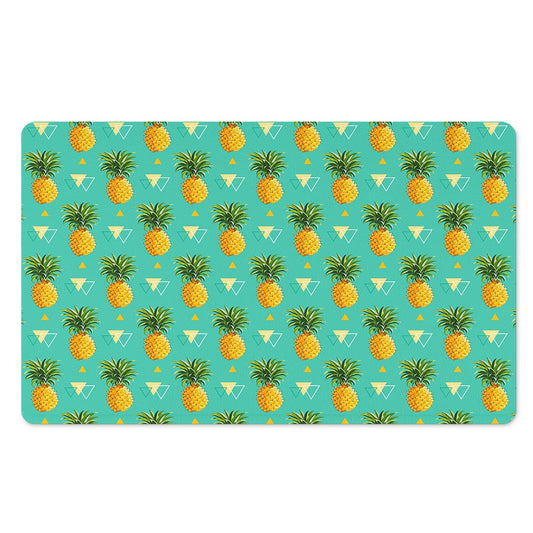 Geometric Pineapple Pattern Print Polyester Doormat