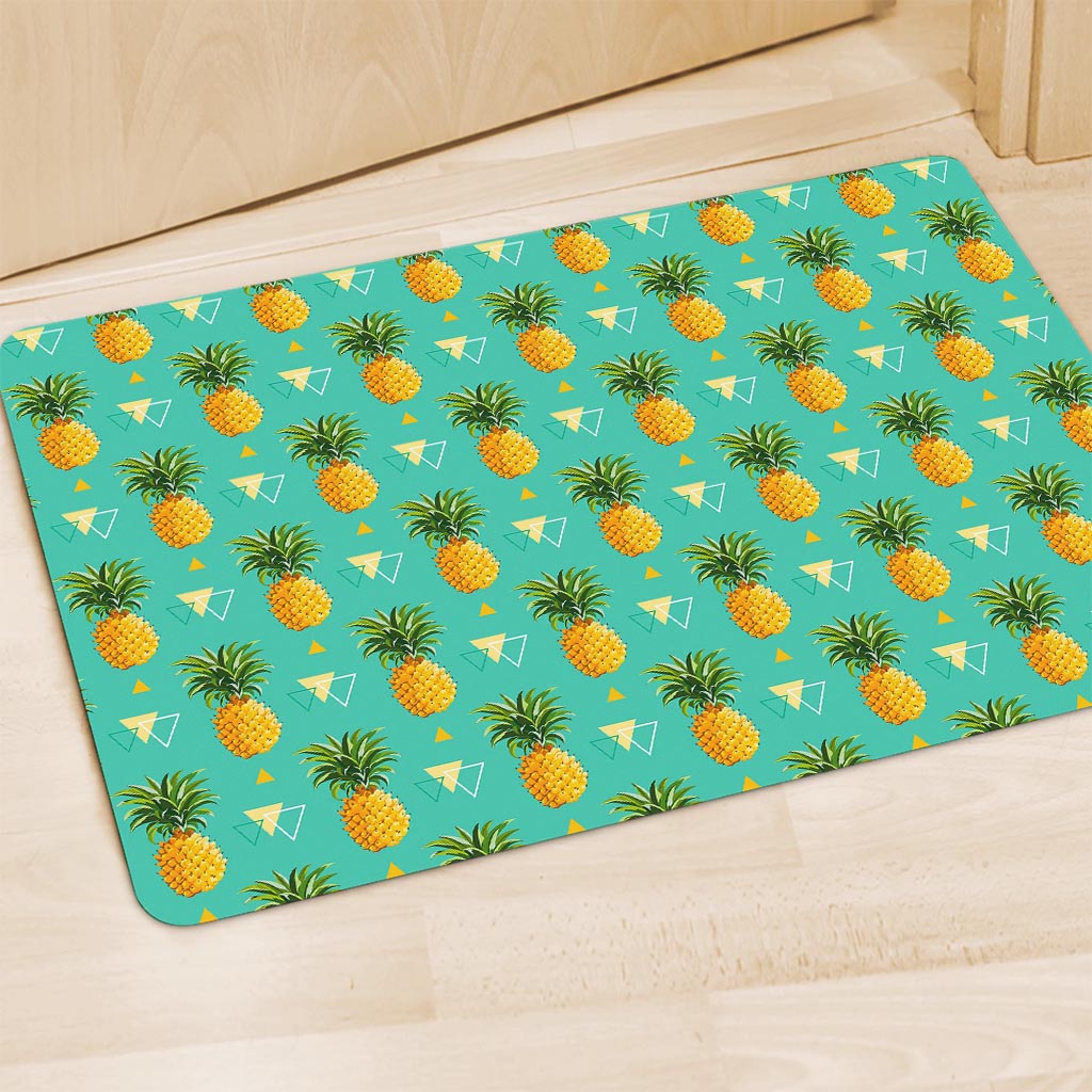 Geometric Pineapple Pattern Print Polyester Doormat