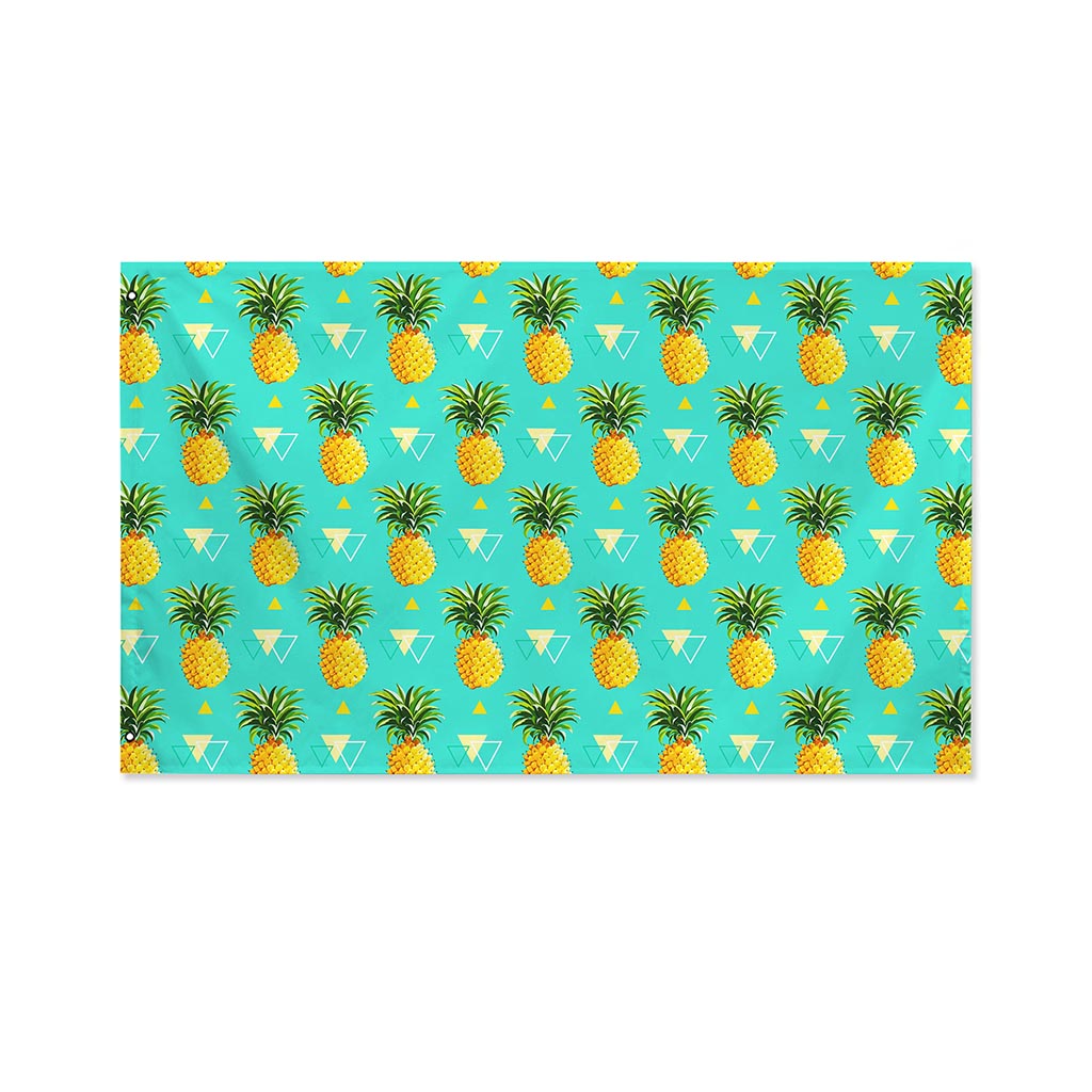 Geometric Pineapple Pattern Print Polyester Flag