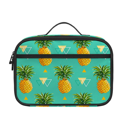 Geometric Pineapple Pattern Print Portable Lunch Bag