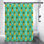 Geometric Pineapple Pattern Print Premium Shower Curtain