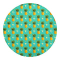 Geometric Pineapple Pattern Print Round Blanket