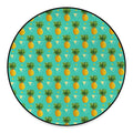Geometric Pineapple Pattern Print Round Floor Mat