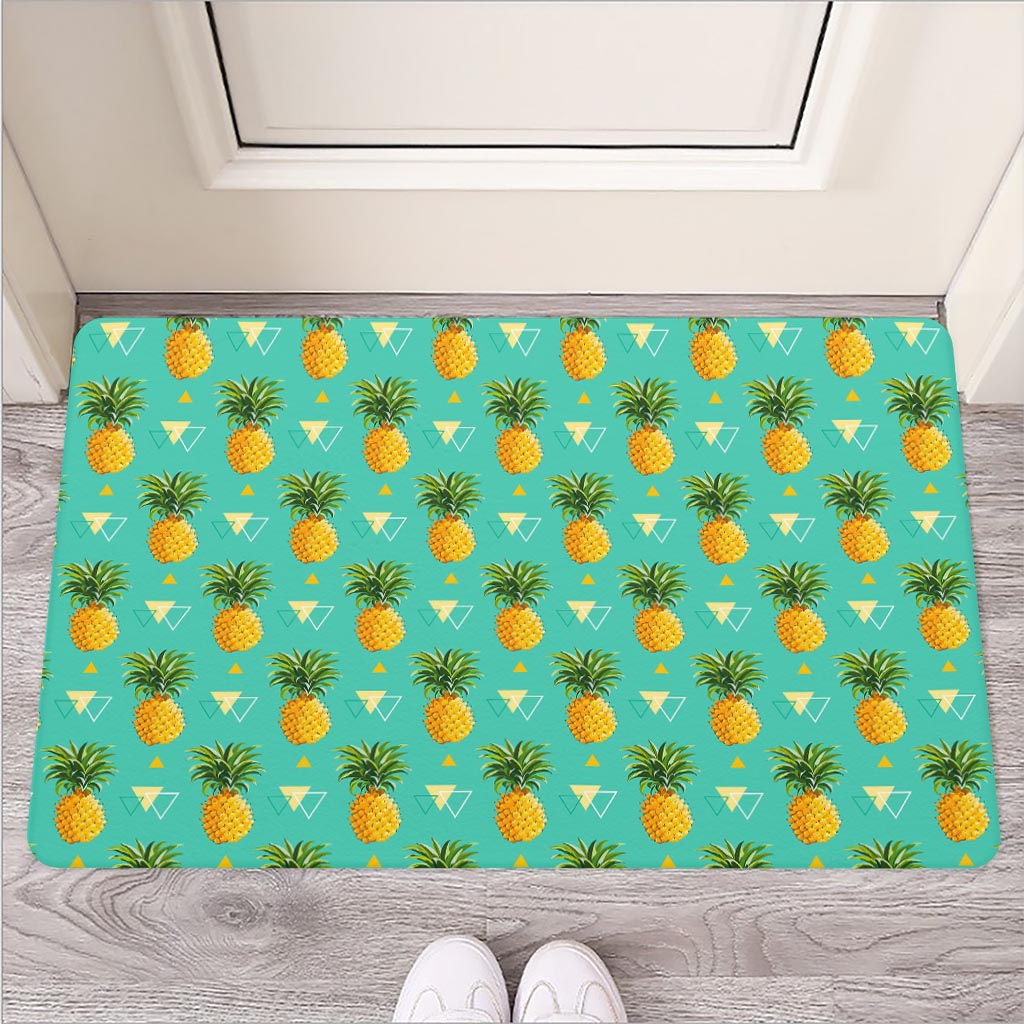 Geometric Pineapple Pattern Print Rubber Doormat