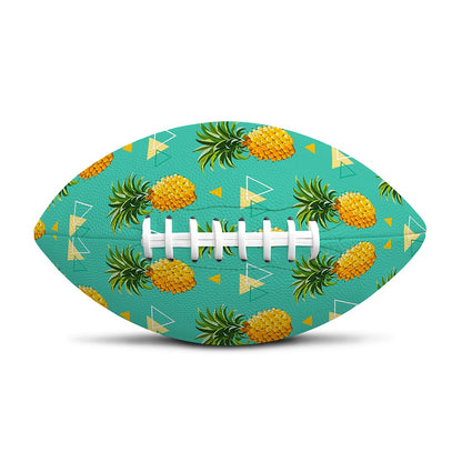 Geometric Pineapple Pattern Print Rugby Ball
