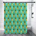 Geometric Pineapple Pattern Print Shower Curtain