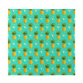 Geometric Pineapple Pattern Print Silk Bandana