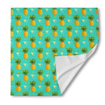 Geometric Pineapple Pattern Print Silk Bandana
