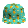 Geometric Pineapple Pattern Print Snapback Cap