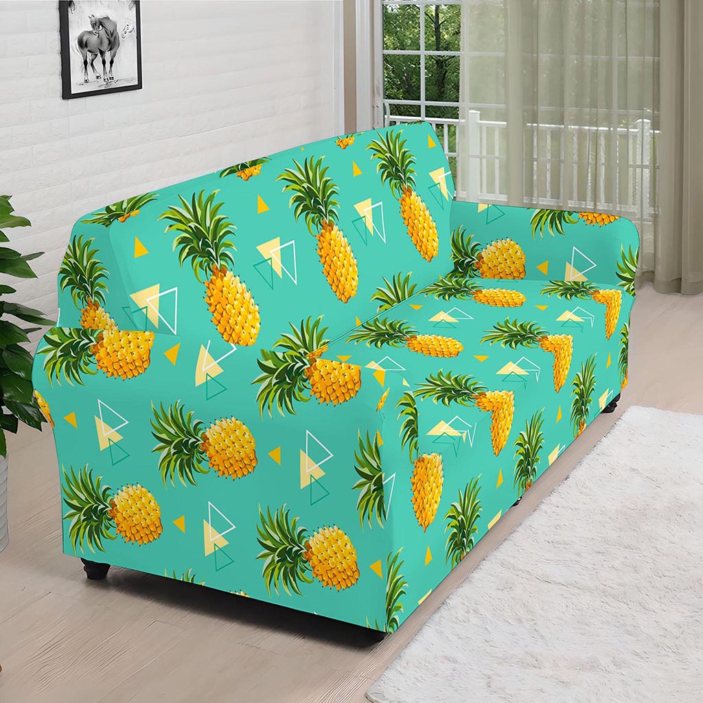 Geometric Pineapple Pattern Print Sofa Cover