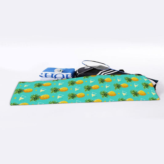 Geometric Pineapple Pattern Print Sports Towel