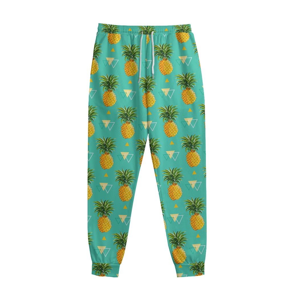 Geometric Pineapple Pattern Print Sweatpants