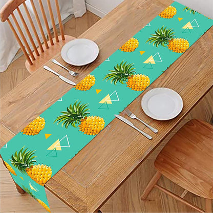 Geometric Pineapple Pattern Print Table Runner