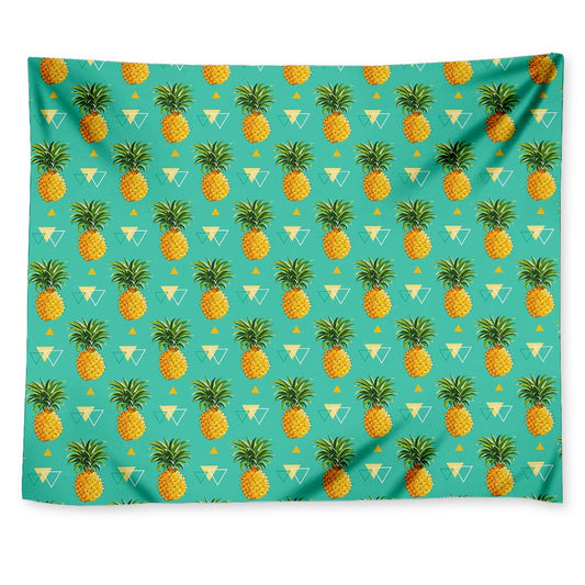 Geometric Pineapple Pattern Print Tapestry