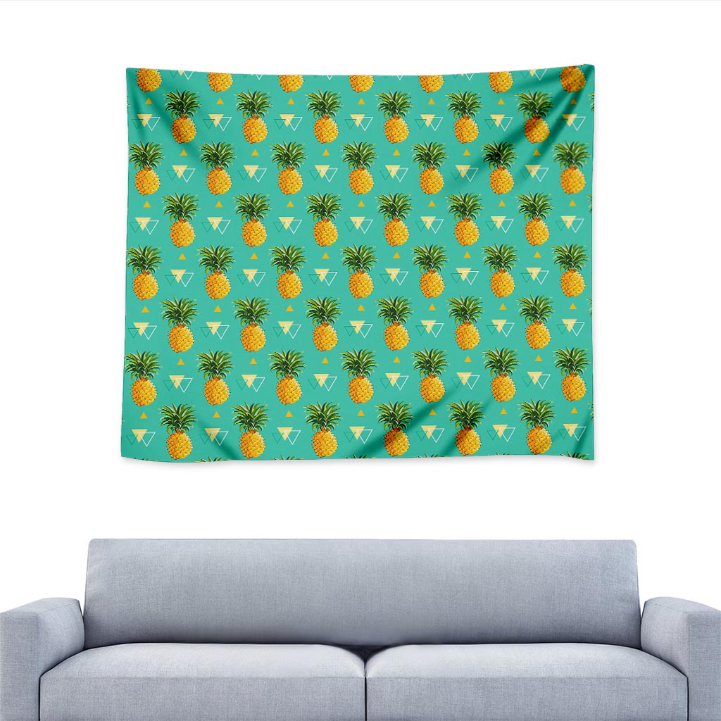 Geometric Pineapple Pattern Print Tapestry