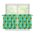 Geometric Pineapple Pattern Print Tier Curtains