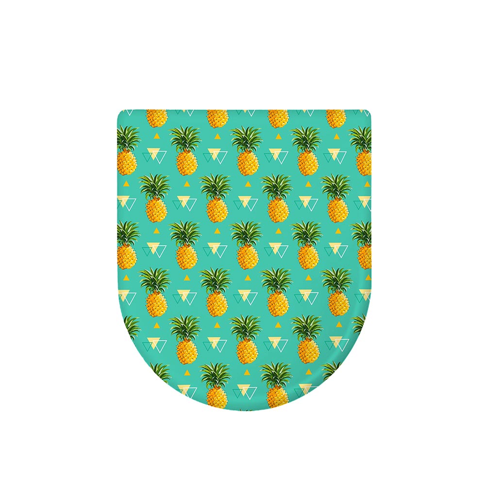 Geometric Pineapple Pattern Print Toilet Lid Cover