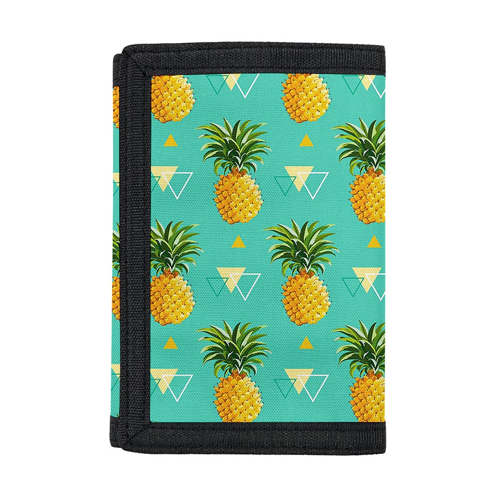 Geometric Pineapple Pattern Print Trifold Wallet