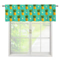 Geometric Pineapple Pattern Print Window Valance