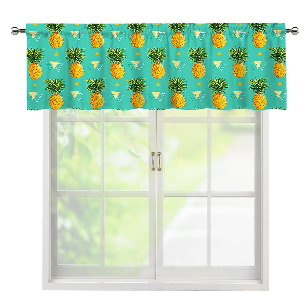 Geometric Pineapple Pattern Print Window Valance