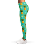 Geometric Pineapple Pattern Print Women's Leggings