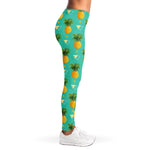 Geometric Pineapple Pattern Print Women's Leggings