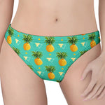 Geometric Pineapple Pattern Print Women's Thong