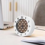 Geometric Pug Pattern Print Alarm Clock